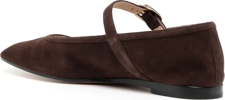 Buckled Suede Ballerina Shoes - Image 3