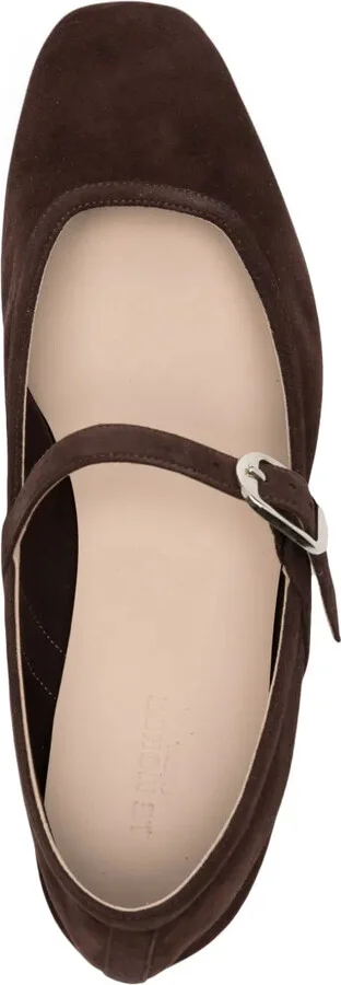 Buckled Suede Ballerina Shoes - Image 4