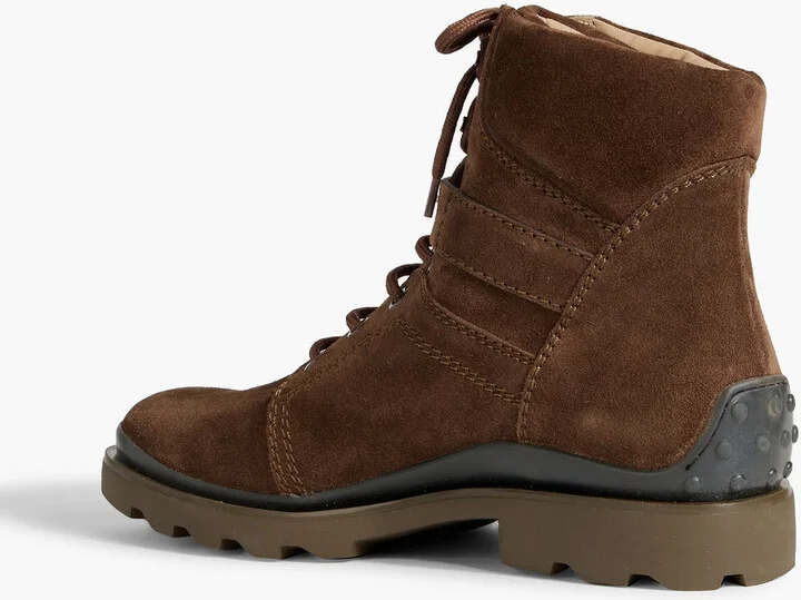 Buckled suede boots - Image 3