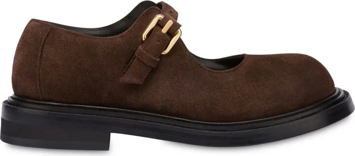 Buckled Suede Loafers