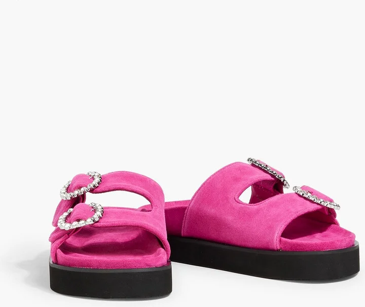 Buckled suede sandals - Image 2
