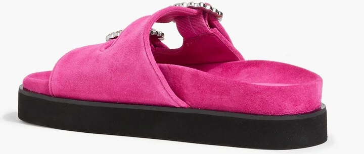Buckled suede sandals - Image 3