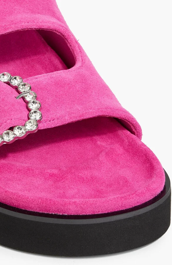 Buckled suede sandals - Image 4