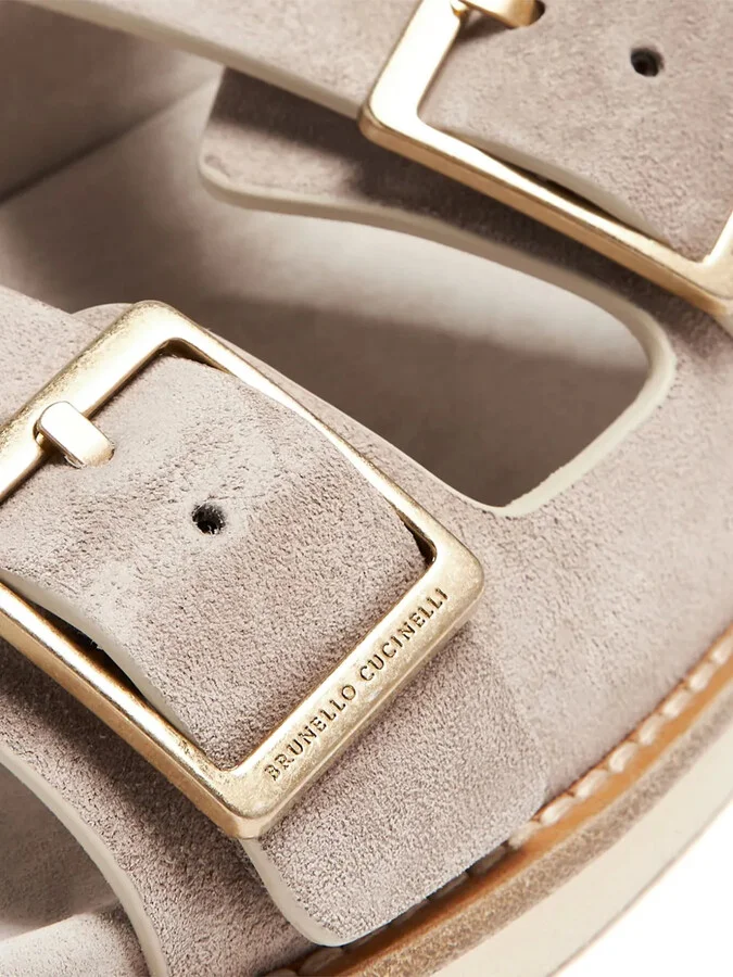 Buckled Suede Sandals - Image 4