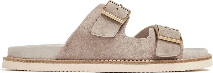 Buckled Suede Sandals