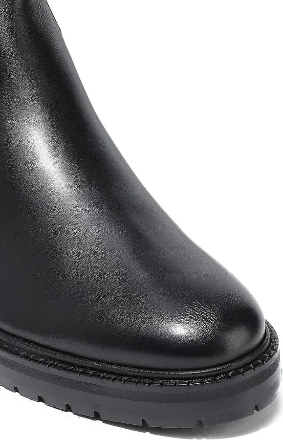 Buckled textured-leather over-the-knee boots - Image 4