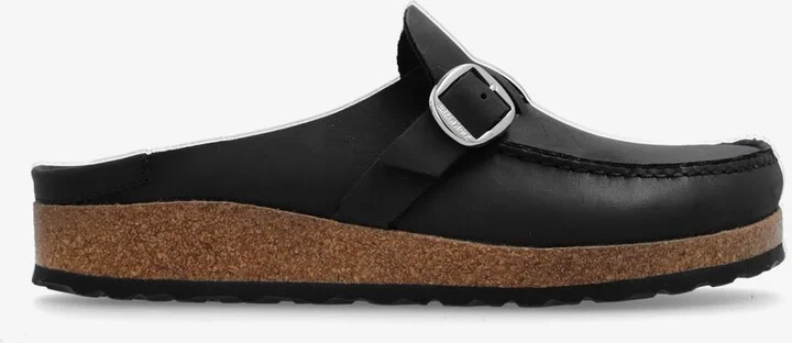 Buckley Oiled Leather Flat Mules