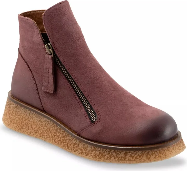 Dark Wine Red Nubuck