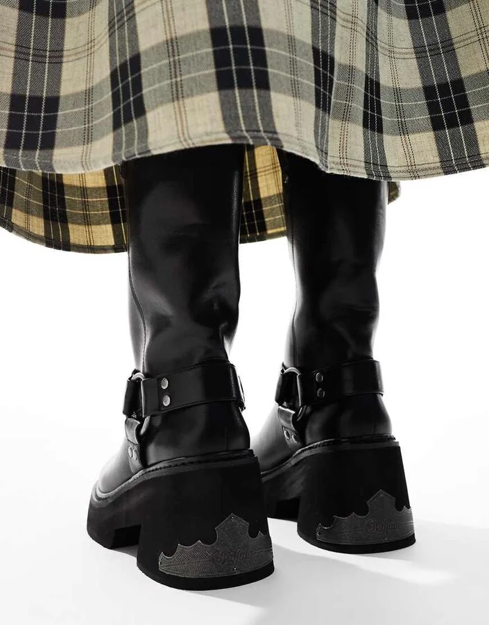Buffalo Biker boot in black - Image 3