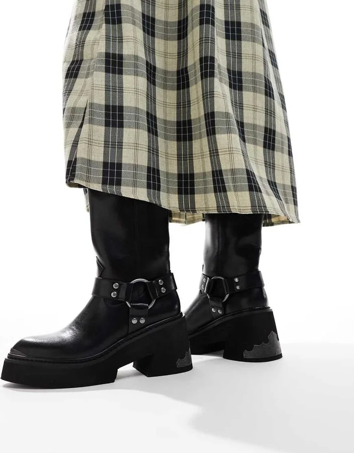 Buffalo Biker boot in black