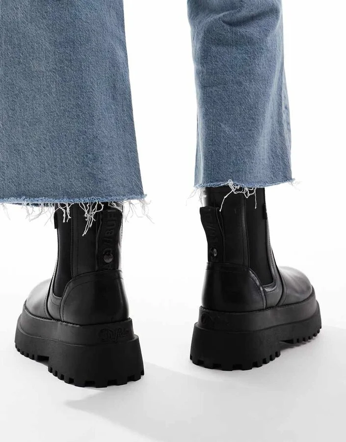 Buffalo chunky boot in black - Image 4