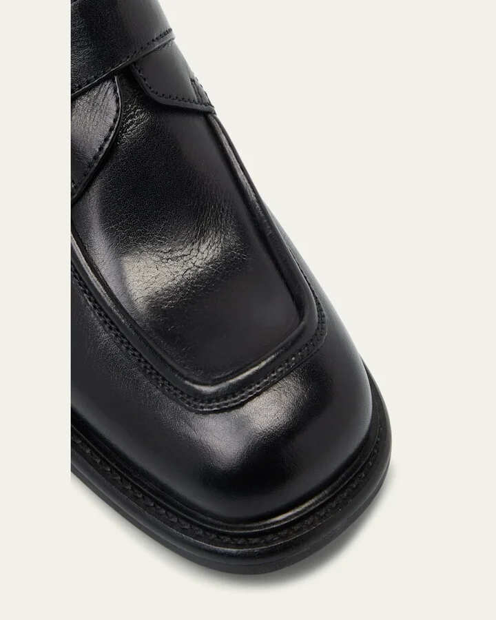 Buffalo Leather Buckle Loafers - Image 4