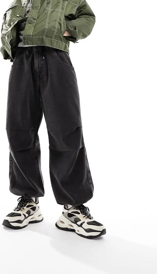 Buffalo vegan chunky sneakers in black - Image 4