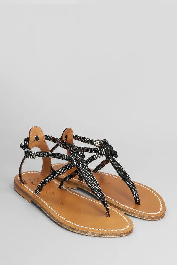 Buffon F Flats In Black Leather - Image 2