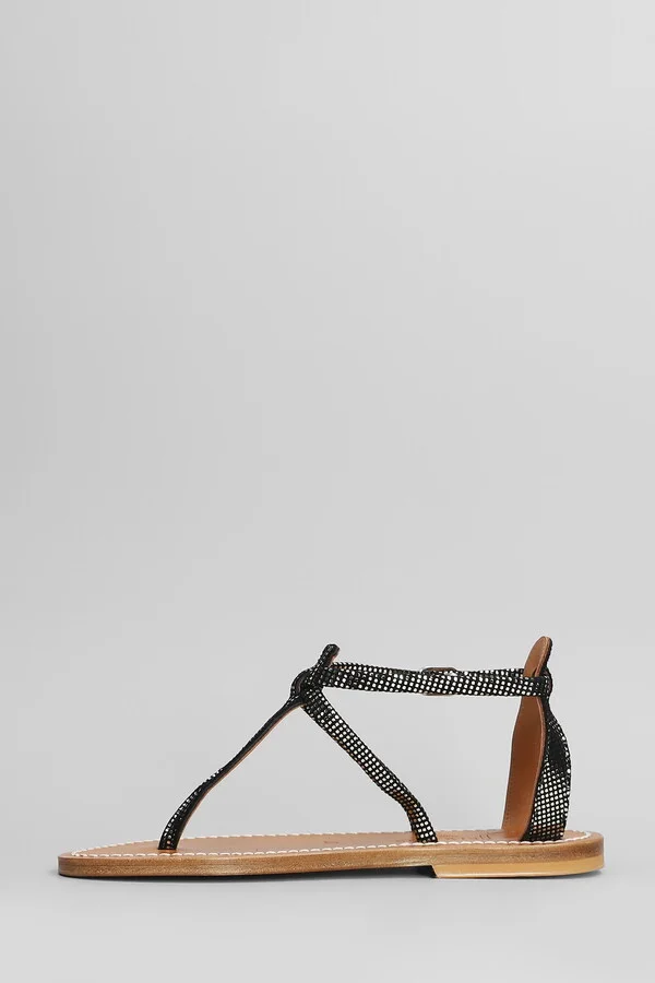Buffon F Flats In Black Leather - Image 3
