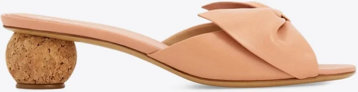 Bulma 45 Calf Leather Bow Sandals