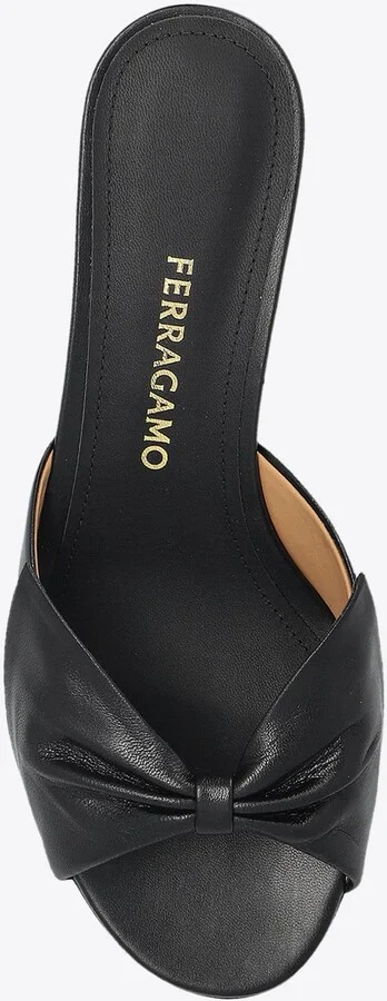Bulma 45 Spherical Heel Leather Mules - Image 3