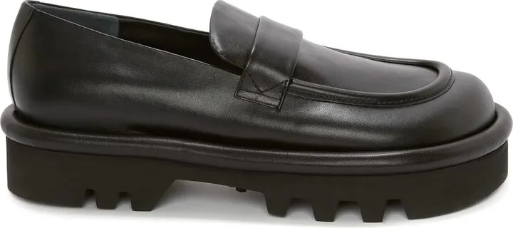 Bumper-Tube leather chunky loafers