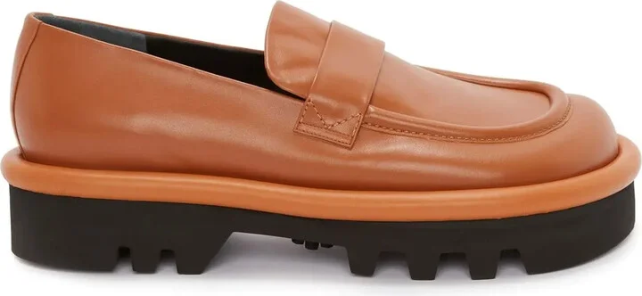 Bumper-Tube leather chunky loafers