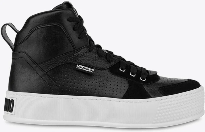 Bumps & Stripes High-Top Sneakers