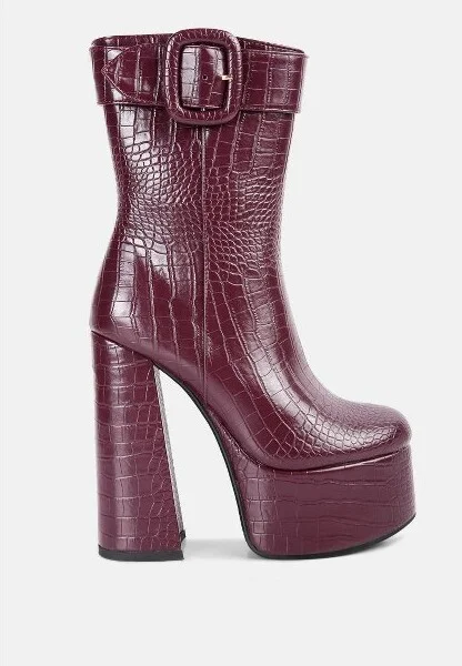 Bumpy Platform Bootie Women