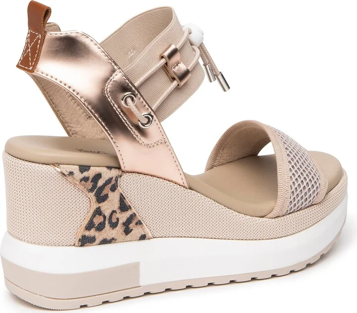 Bungee Metallic Platform Wedge Sandal - Image 2
