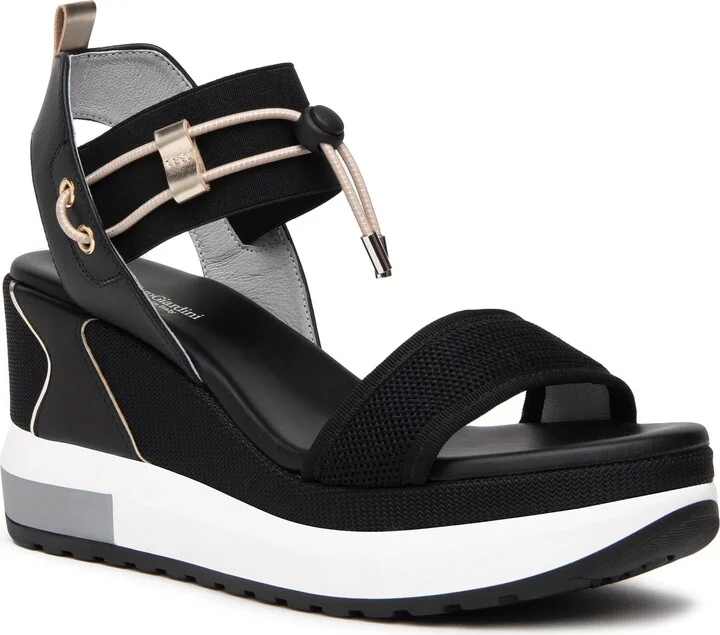 Bungee Platform Wedge Sandal