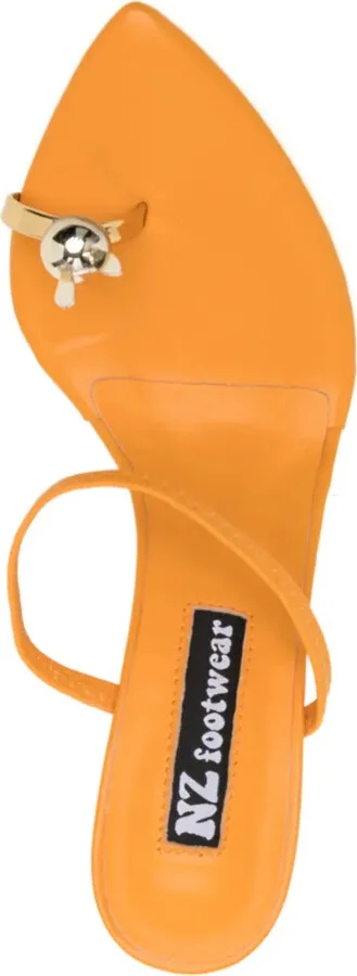 Bunny 110mm leather sandals - Image 4