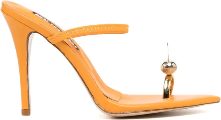 Bunny 110mm leather sandals