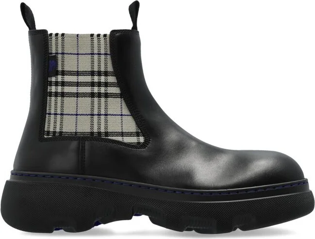Burberr Creeper Chelsea Low Ankle Boots