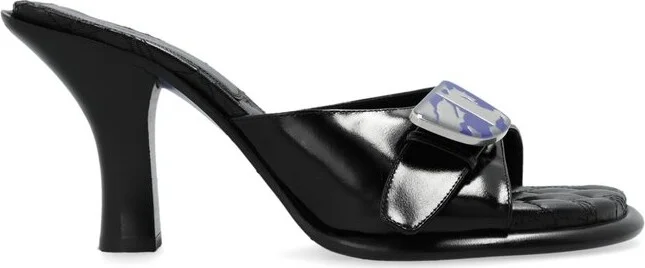 Burberry Bay Equestrian Knight Motif Mules