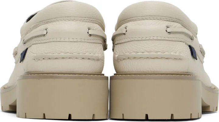 Burberry Beige Raft Boat Shoes - Image 2