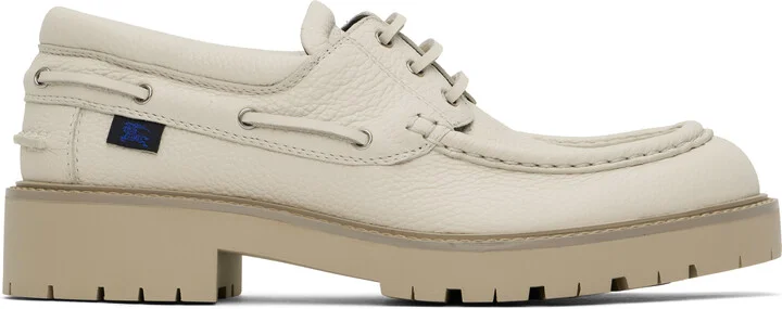 Burberry Beige Raft Boat Shoes