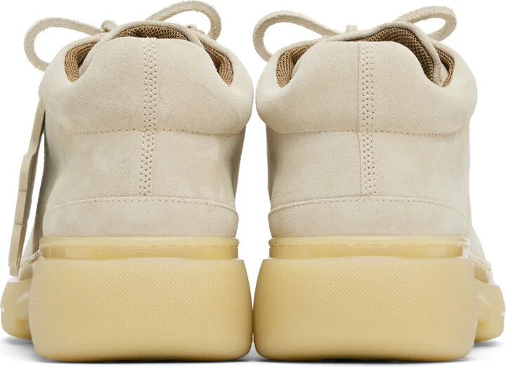 Burberry Beige Suede Creeper Mid Derbys - Image 2