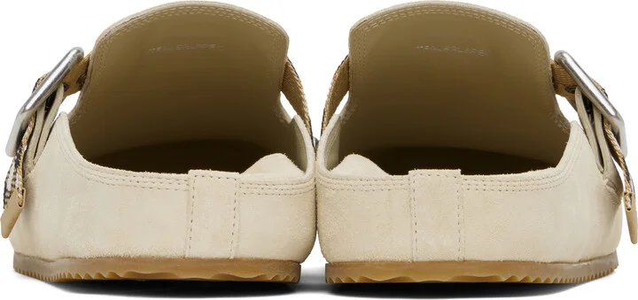 Burberry Beige Suede Urchin Mules - Image 2