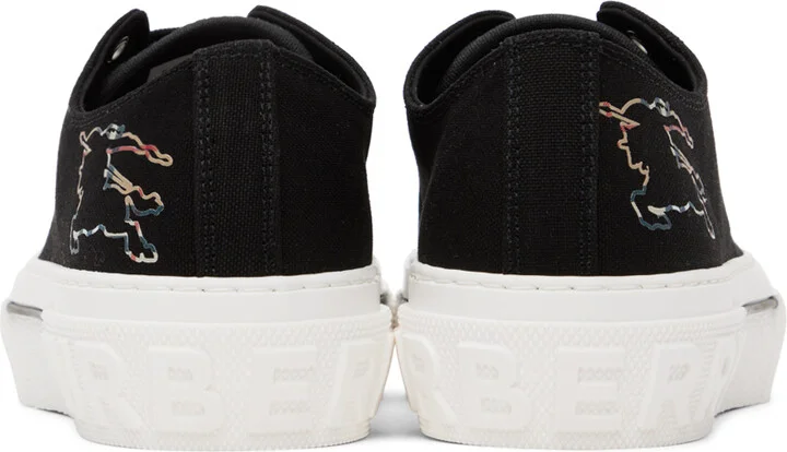 Burberry Black Check EKD Sneakers - Image 2
