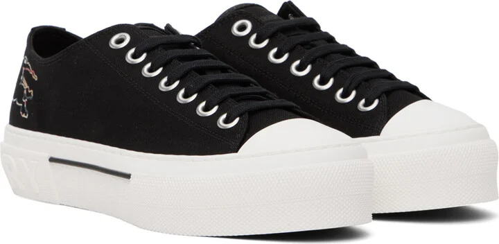 Burberry Black Check EKD Sneakers - Image 4