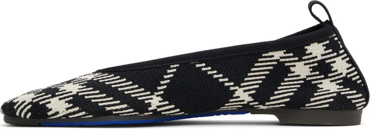 Burberry Black Check Knit Baby Ballerina Flats - Image 3