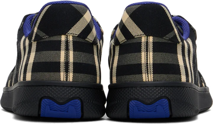 Burberry Black Check Terrace Sneakers - Image 2