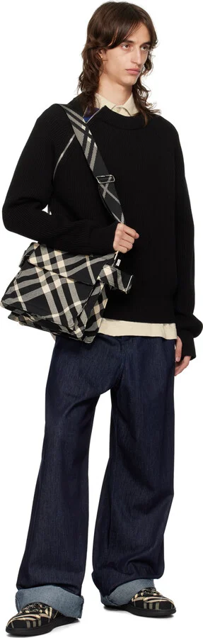 Burberry Black Check Terrace Sneakers - Image 5