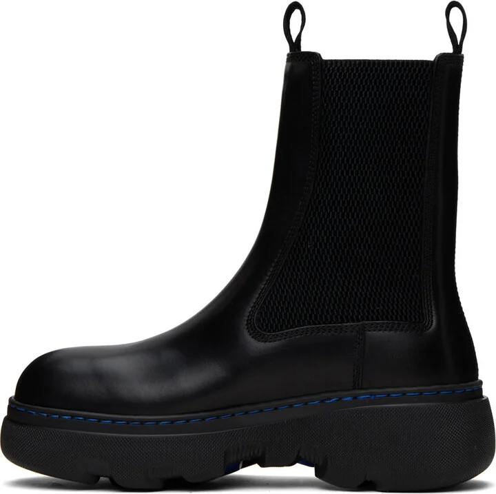 Burberry Black Creeper Chelsea Boots - Image 3