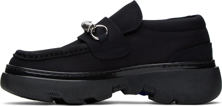 Burberry Black Creeper Clamp Loafers - Image 3
