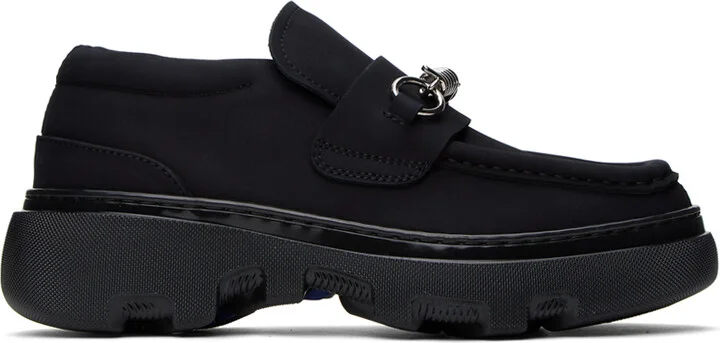 Burberry Black Creeper Clamp Loafers