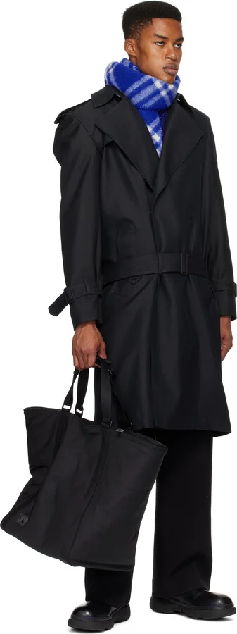 Burberry Black & Gray Leather Creeper Low Chelsea Boots - Image 5