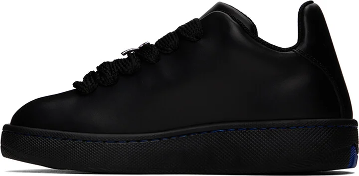 Burberry Black Leather Box Sneakers - Image 3