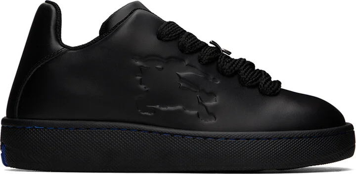 Burberry Black Leather Box Sneakers