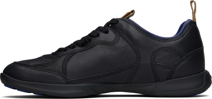 Burberry Black Leather Matrix Sneakers - Image 3