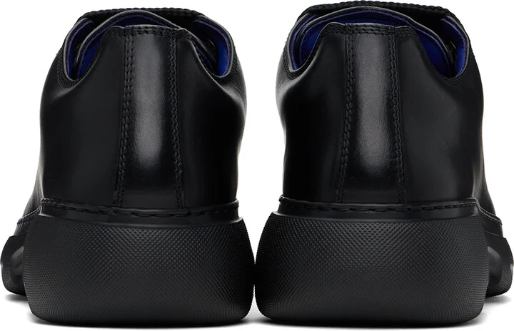 Burberry Black Leather Ranger Sneakers - Image 2