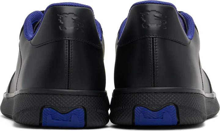 Burberry Black Leather Terrace Sneakers - Image 2