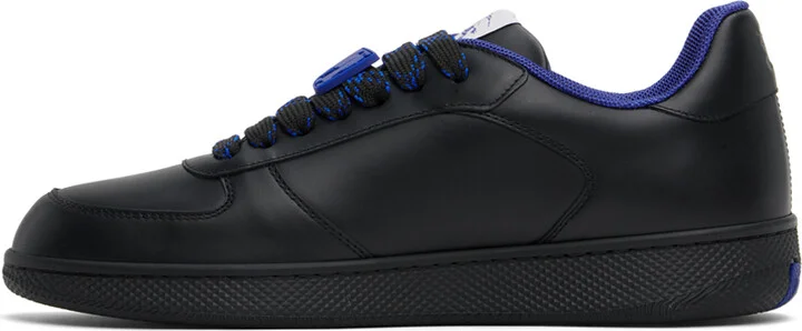 Burberry Black Leather Terrace Sneakers - Image 3